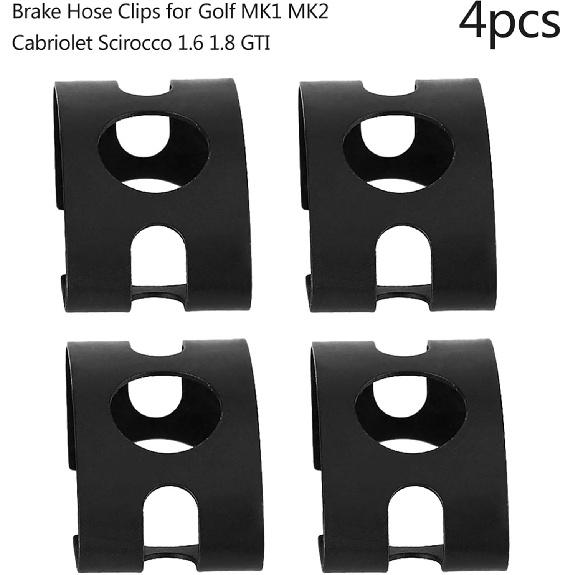 Acouto Brake Hose Clips 4pcs Brake Line Hose Retaining Clips for MK1 MK2 Cabriolet for 1.6 1.8 4D0611715B