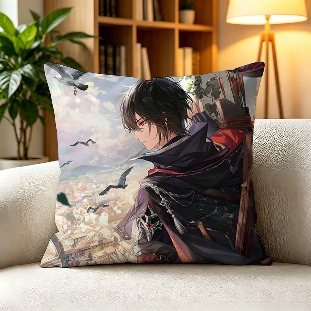 AAyn Alwyn Lovebrush Chronicles Character Pillow Case Square DoubleSided Sofa Cushion Cover Bedroom Bedside Pillow