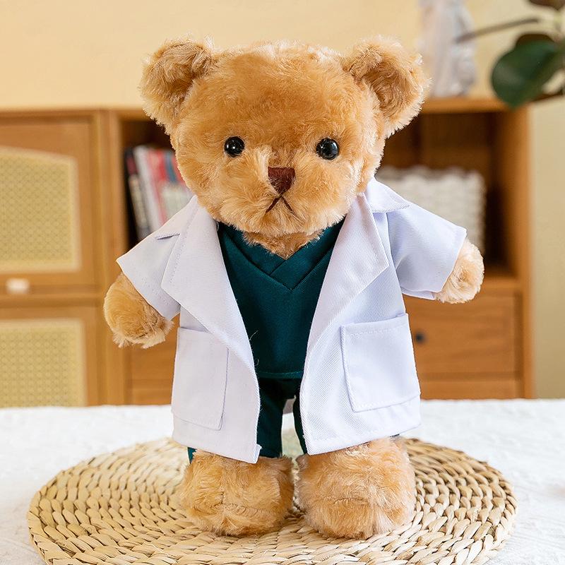 Doctor Nurse Plush Teddy Bear Doll - Cute Gift for Medical Staff & Nurses