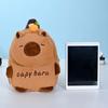 Thickened Cartoon Animal Daypack PP Cotton Large Capacity School Bag Capybara Plush Backpack  Gifts