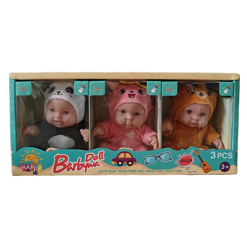 8 Inch Rebirth Doll Plush Doll Panda Simulation Baby Birthday Gift Girl Toy Boutique Wholesale