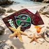 Custom Name Personalized Hannover 96 Football Print Beach Towel, for Trip Camping Beach Party Home Decor, Birthday Gift for Family & Friends