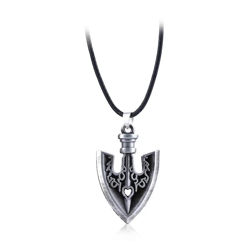 Anime JOJO'S BIZARRE ADVENTURE Llaveros Kujo Jotaro Flecha Colgante de Metal Gargantillas Collares Encanto Joyería Regalo