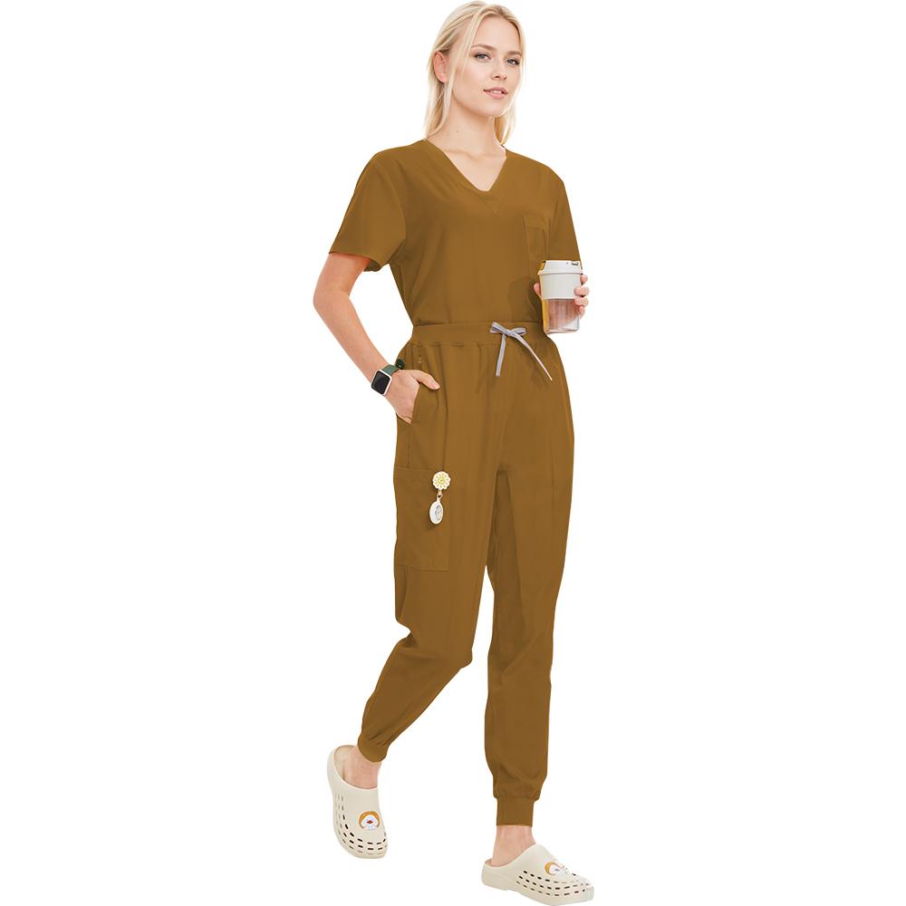 Summer Medical Scrubs Hospital Uniforms Doctor Nurse Workwear 4-way Stretch Pet Clinic Nursing Suits Dentist Working Clothes S21