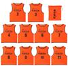 [Finta] Adult Soccer Bibs, 10-Pack, One Size Fits All, FT6513, 8 Colors (Orange)