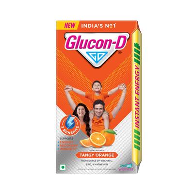 Glucon-D Polvere per Bevanda Energetica Istantanea Ricarica 1KG | Energia, Recupero, Immunità | Arancia Acidula