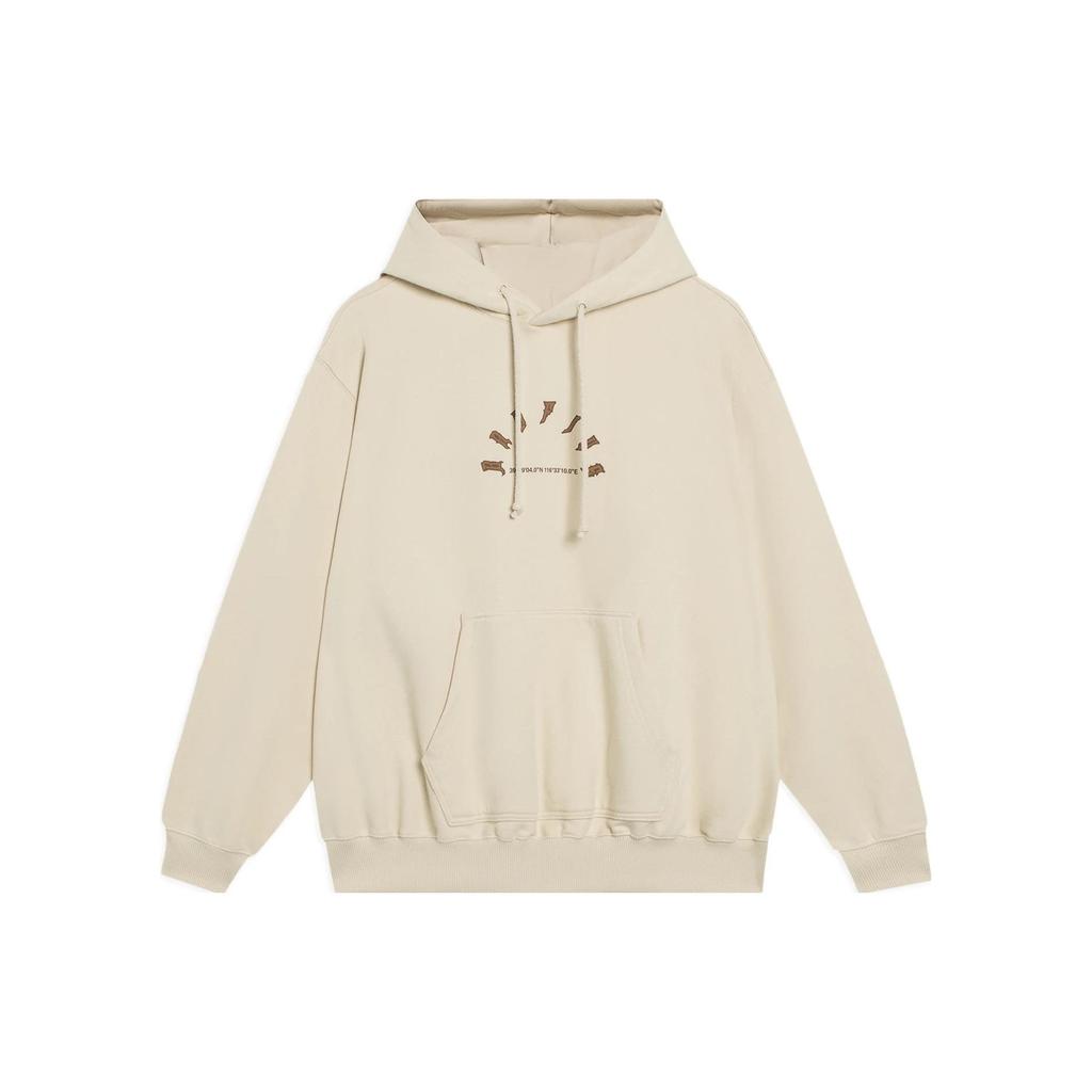 Li Ning Badfive Sweatshirt Unisex Light Milk Umber AWDT091-6