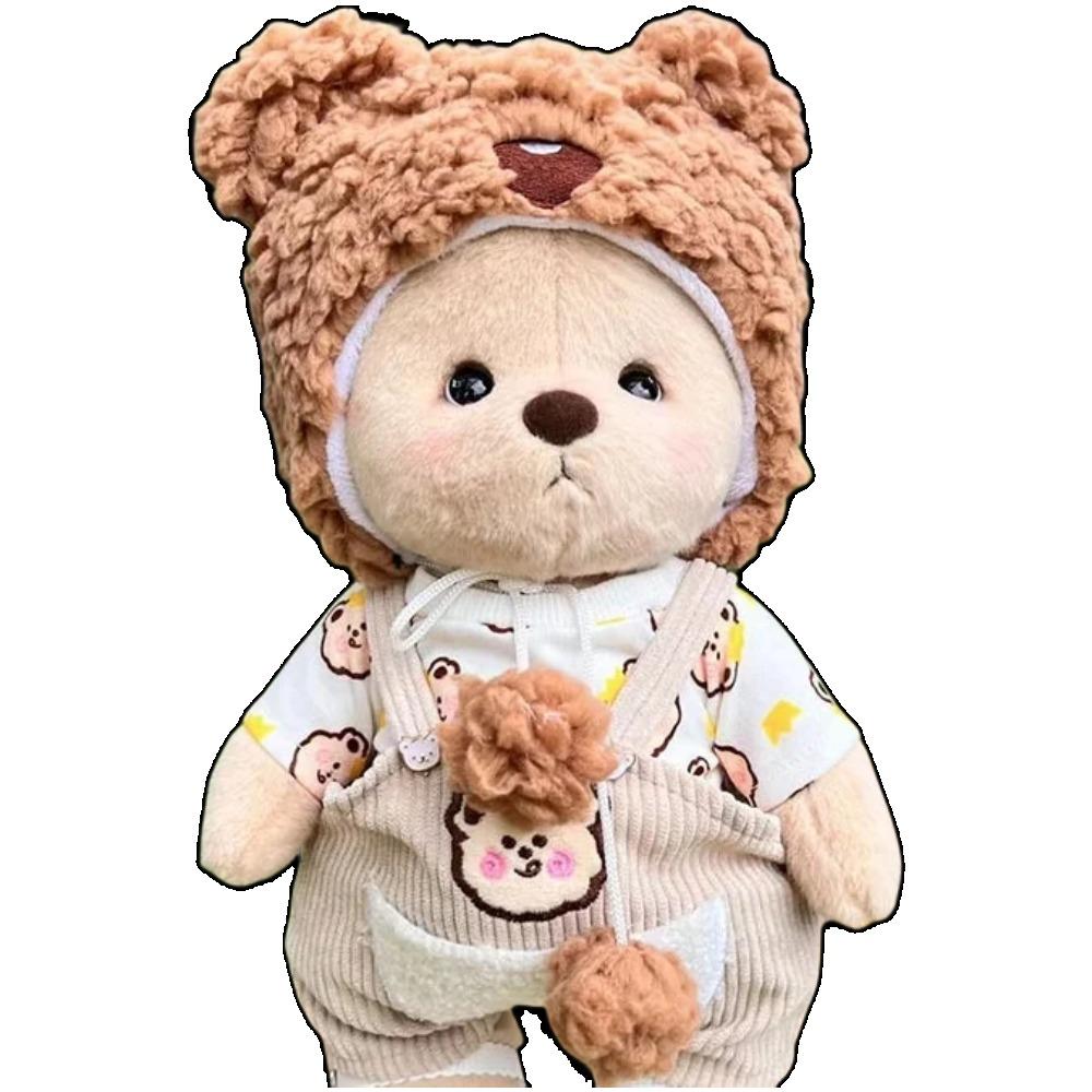 30cm Orsetto Teddy Tale Fatto a Mano Giocattolo di Peluche Cambia Vestito Panno per Gattonare per Bambino Ragazza Abbraccio Morbido Peluche Bambola per Regalo Fidanzata cloth no bear
