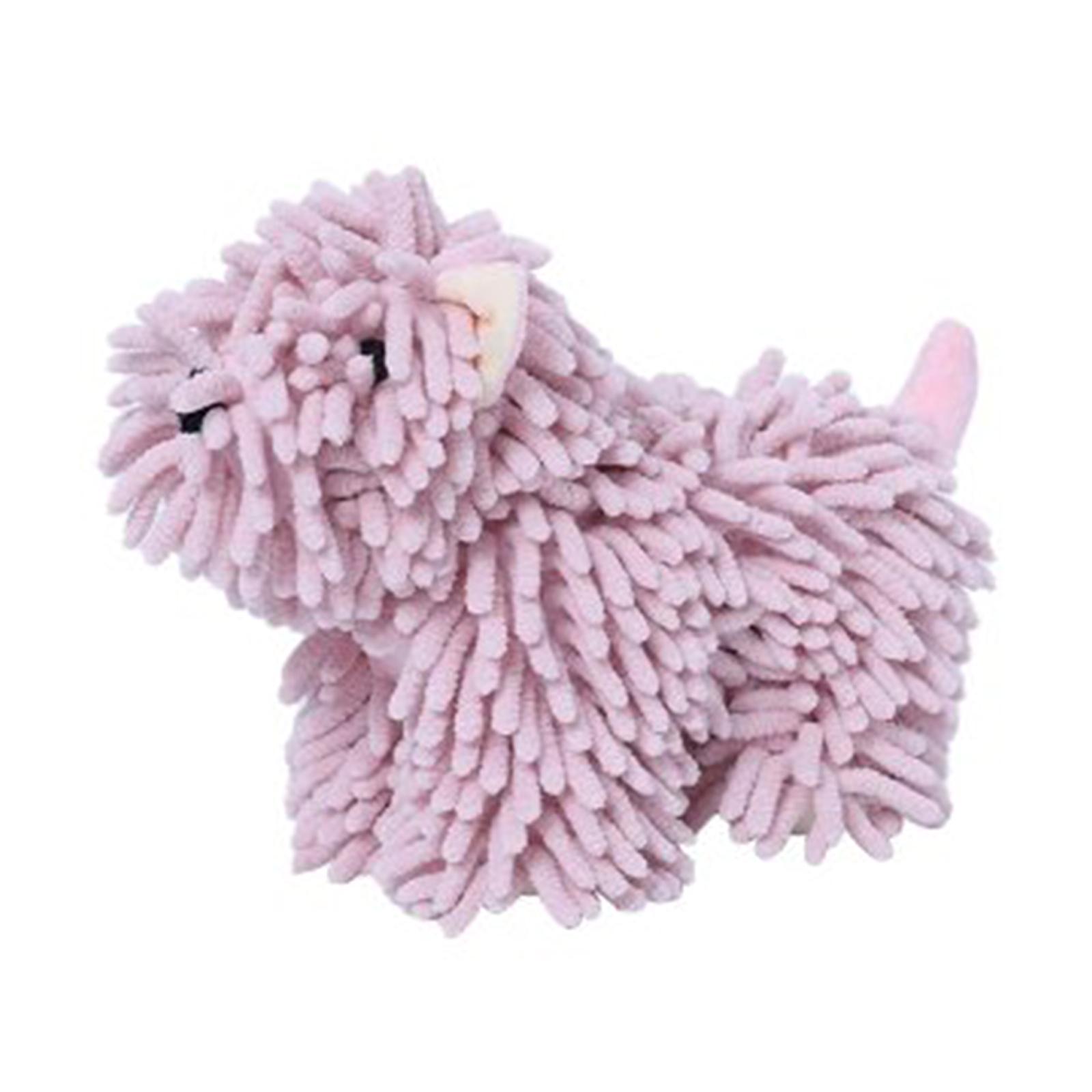 Chenille Plush Towel Balls Hanging Chenille Hand Towel Cute Cartoon Puppy Handheld Towels Thoughtful Gift For Dog Lovers