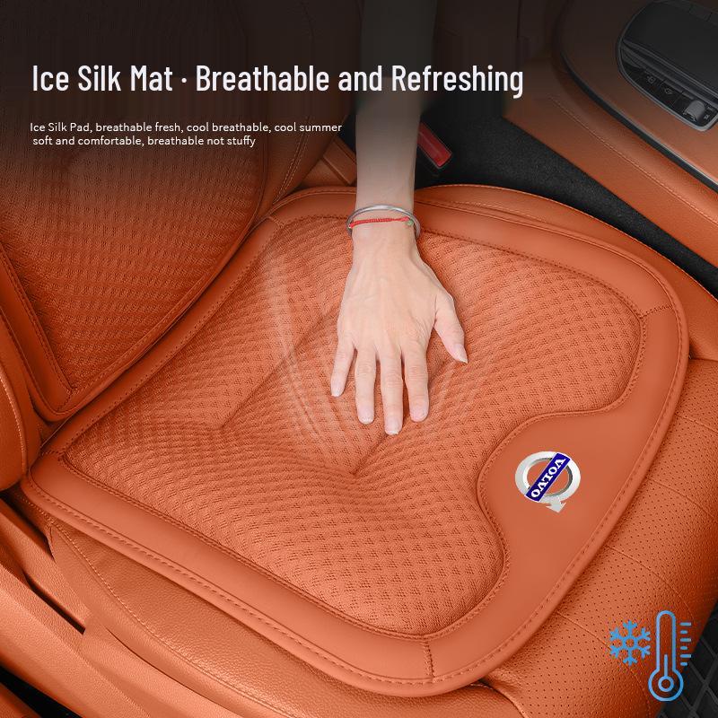Volvo Summer Ice Silk Seat Cushion for XC60, S60, S90, XC40, XC90, V60 - Breathable Car Seat Cover