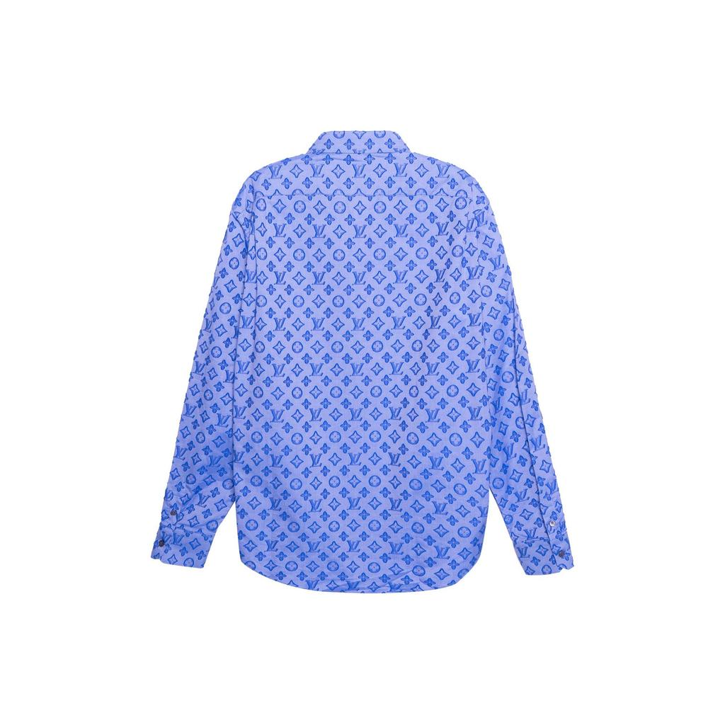 Louis Vuitton New Quarterly Products Of LV Shirt Men's Blue 1A8XDL