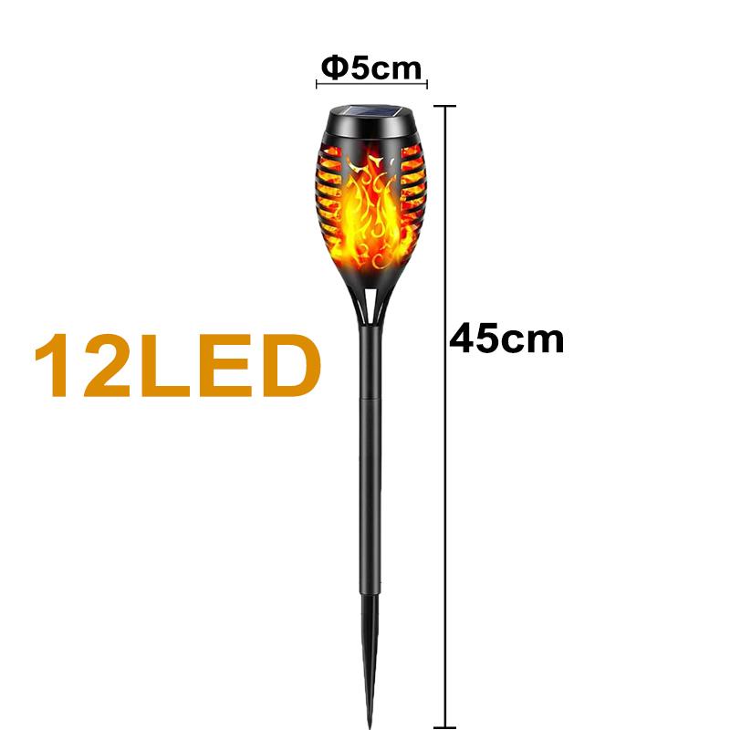 

96LED Solar Flame Lights Outdoor Waterproof Garden Patio Pathway Lawn Balcony Party Decor Flickering Solar Torch Lamp