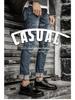 Men's Spring 2021 Black Low-Top Martin Boots - Versatile, British Style Casual Genuine Leather Shoes