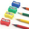 30/60pcs 2.5cm Mini Color Pencil Sharpener Curved Anti-slip Design Plastic Square Pencil Sharpener School Reward Stationery