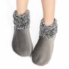 1 Paar Hausschuhe Socken Thermisch Weich Plüsch Winter Bodensocken Hoher Schaft Anti-Rutsch-Sohlen Dick