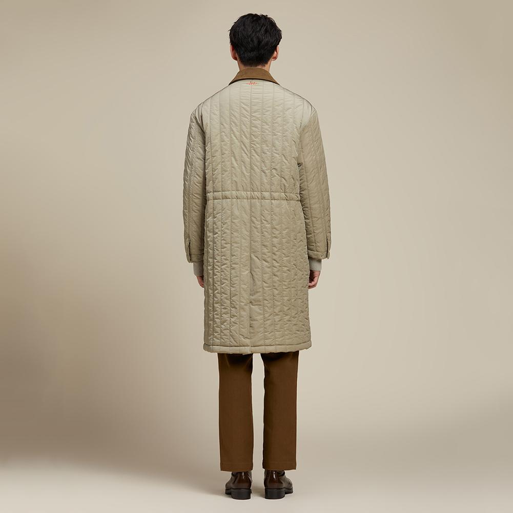 T.I For Men [Plads7] Channel Quilted Long Coat [Extend]_M228Cjp408M