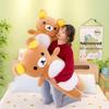 Rilakkuma Lumbar Support Backrest Cushion - Perfect for Sofa, Office Chair & Dorm Room.