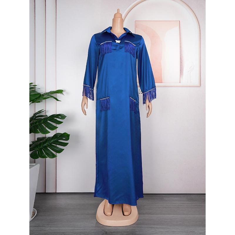 

Женское платье из блестящего шелковистого атласа, свободное удобное платье больших размеров, брошь-бабочка 2XL