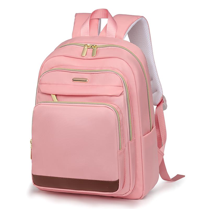 

Рюкзак большой вместимости женский оксфордский дорожная сумка школьный рюкзак для школьников розовый