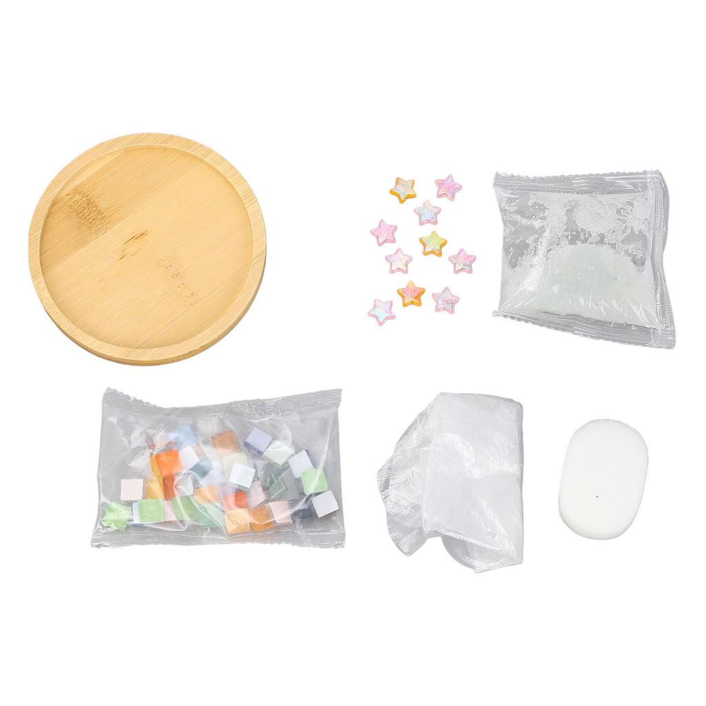 Coaster Materials Kit Mosaic Coaster Making Kit Craft Supplies for Home Decor Gift