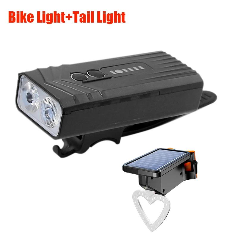 powerful Bicycle Front Light Bright Bike Led Flashlight Intelligent Light Sensor USB Rechargeable MTB Bike Lamp Cycling lantern