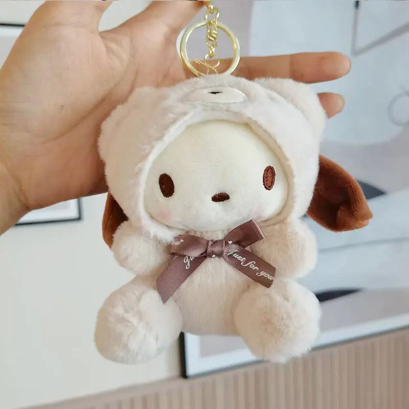 

12Cm Cute Plush Keychain For Kids Pendant Kuromi Animation Keychain Backpack Decoration Gifts For Kids Plaything