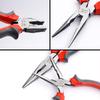 Toad Pattern Industrial-Grade Steel Pliers: 8" Wire, Diagonal Cutting, 6" Needle-Nose