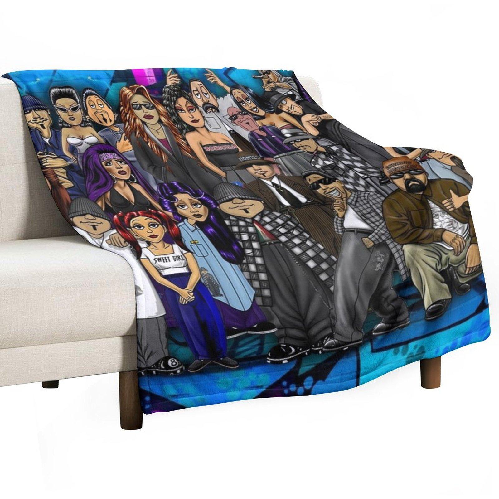 Lil Homies Posters Throw Blanket Sofas Large warm for winter Cute Blankets 30x40in