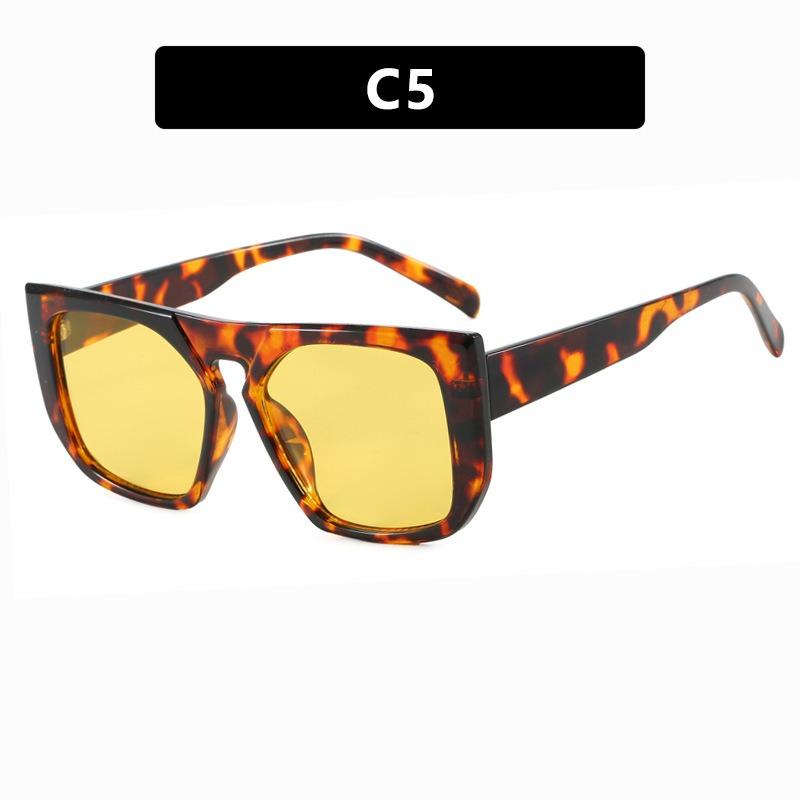 New Fashion Square Sunglasses Women Men Colorful UV400 Sun Glasses Trendy Party Travel Accessories