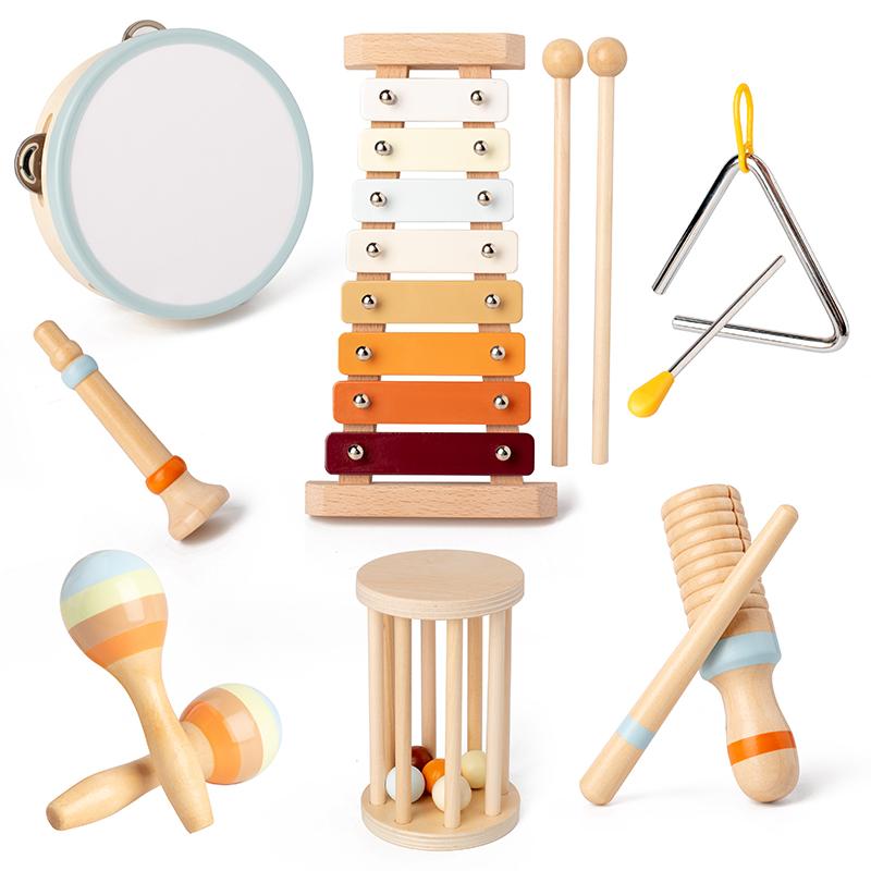 Baby Handheld Bell, Ringing Instrument, Early Childhood Education, Soothing Bed Bell, Wooden Gripping, Chewing Toy Baby Gift