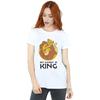 Disney Womens/Ladies The Lion King My Daddy Is King Cotton Boyfriend T-Shirt