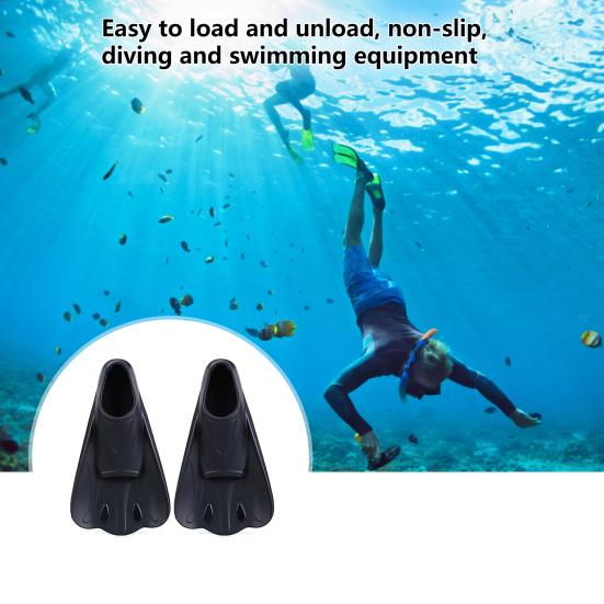 1 pár ploutví na plavání Pohodlné Neklouzavé Ergonomie Profesionální pomocný trénink Silikon Krátké plavecké tréninkové ploutve Vodní sporty