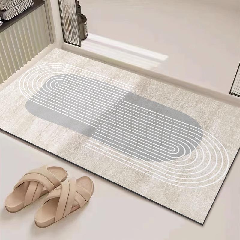 Diatom Mud Bathroom Mat - Quick-Dry, Water-Absorbent, Wear-Resistant Floor Mat for Shower Rooms