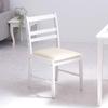 Iwatsuki Desk Natural Simple Dining Chair, Chair, Wooden, Wood, Chair, Chair, White, Whitewash, IW-1270