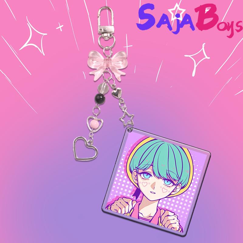 

14cm kpop for Demon Hunters Acrylic Keychain Pendant Car Key Chain Anime Stand Fans cosplay Accessories Gift