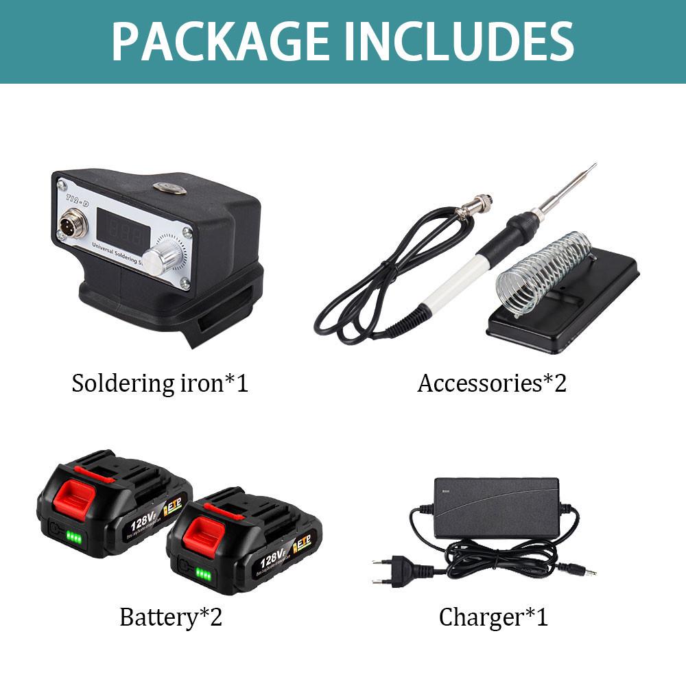 2-in-1 Portable Cordless Electric Soldering Iron Multifunction Household Electric Welding Machine