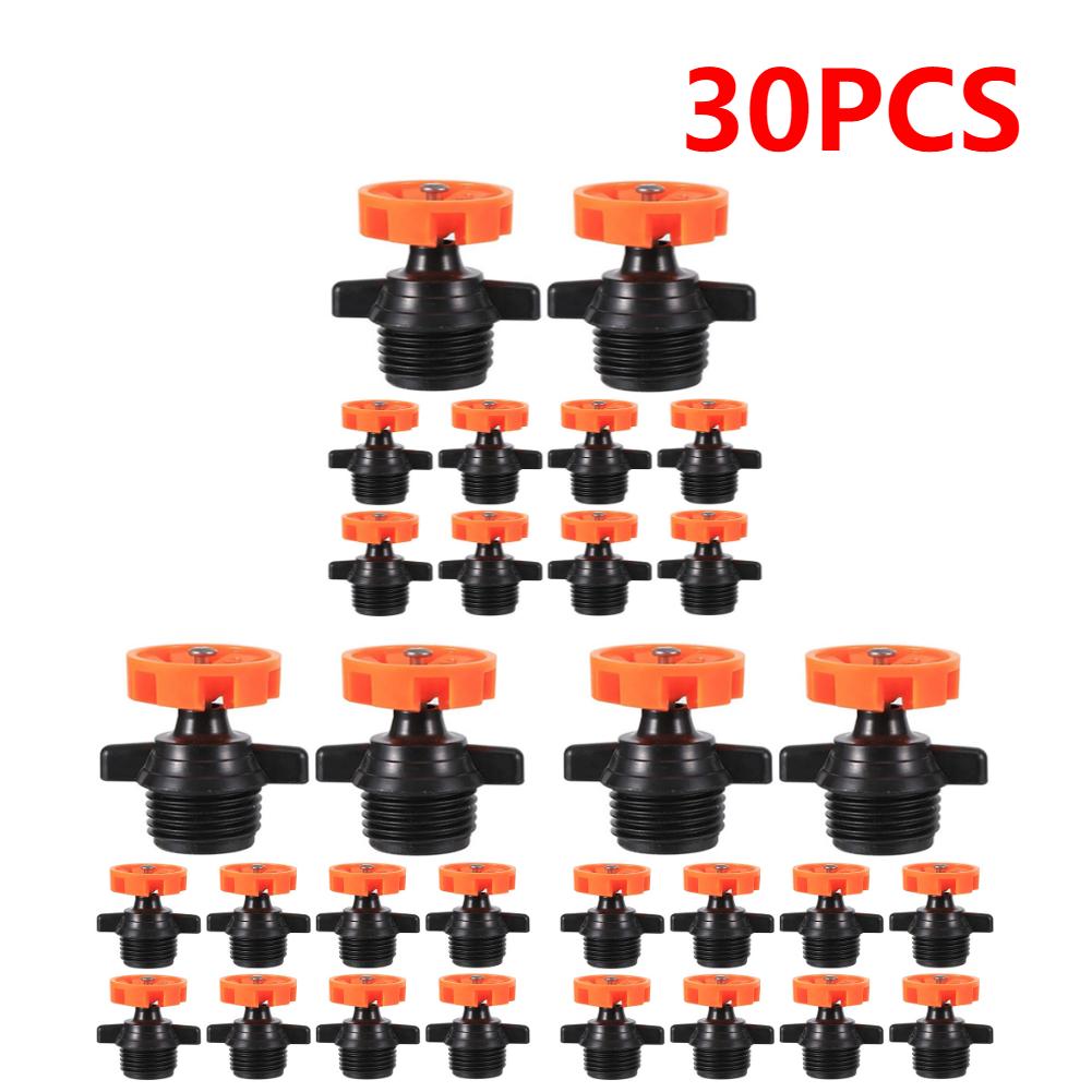 20-100PCS Rotatable Irrigation Dripper Garden Small Drip Irrigation System 6 Holes Atomizing Sprinkler Yard Watering Nozzle