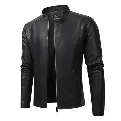 New Men'S Leather Jacket Men'S Autumn And Winter Motorcycle Casual Jacket Men'S Clothing