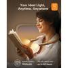 LED Neck Reading Light, Book Light for Reading In Bed, 3 Colors, 9 Brightness Levels, Lightweight Comfortable Design, Long Lasting, Perfect for