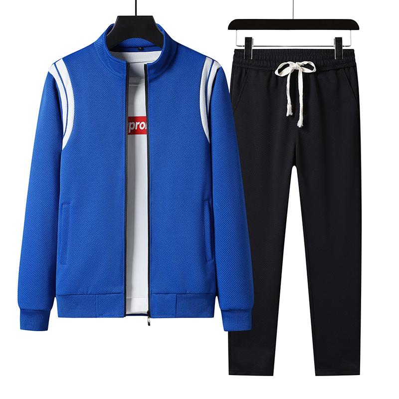 Mantel Übergroße Herren Strickjacke Sport Casual Set Zweiteilige Hose