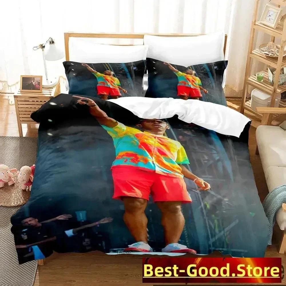 

3D Tyler The Creator Raper Beding Set Printed Bed Linen Set With Pilowcase Bed Soft Duvet Cover Soft Single Double Quen Super King-Sized Dimensionsd 100*200cm Single