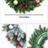 35cm Merry Christmas Wreath Front Door Artificial Pine Needle Snow Garland Christmas Decoration New Year Navidad Home Decor