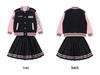 Trendy Korean-Style Baseball Uniform for Girls - 2025 Spring & Autumn Pleated Skirt, College Style for Middle & Large Children