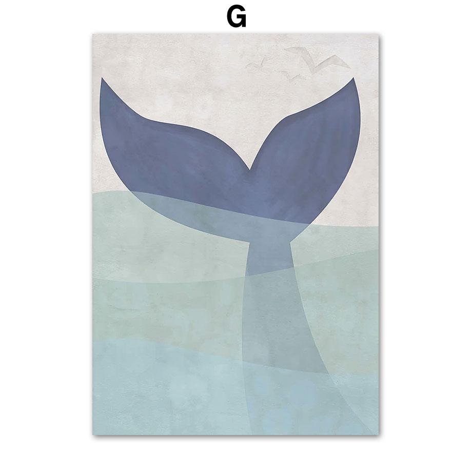 Whale Sailboat Ocean Wave Walk Nautical Maritime Quote Wall Art Canvas Painting Posters And Prints Wall Pictures Kids Room Decor