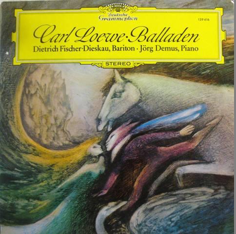 LP Record CARL LOEWE  DIETRICH FISCHERDIESK  Balladen 139416 Deutsche Grammo Germany Classical Used