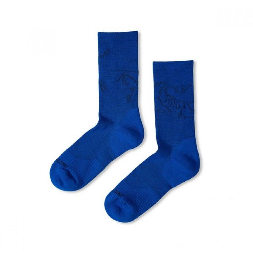 Arcteryx Merino Wool Mid Bird Socks Aepsu08542 Vitality Black LG/Free