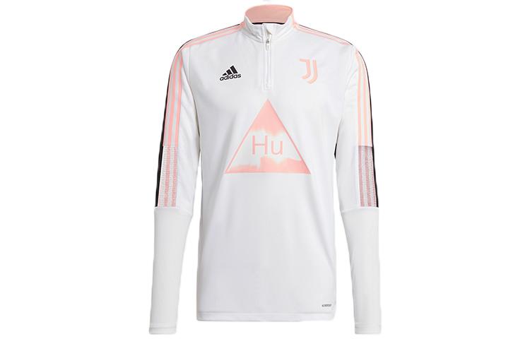 Adidas Sweatshirts Men s White Black Multicolor Stand Collar Moderate Regular GK7824 S