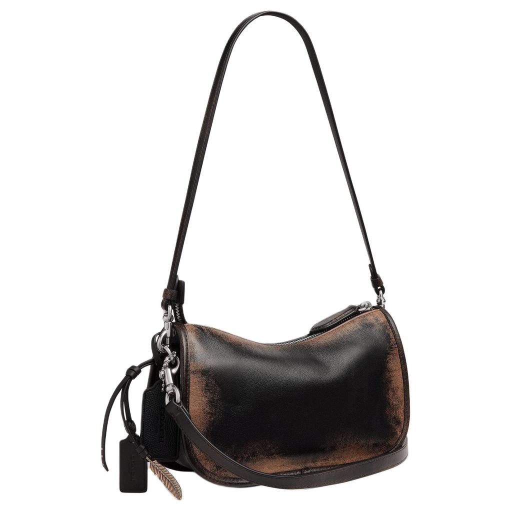 Coach Waverly 24 Vintage Design Leather Crossbody Shoulder Bag Medium Women bags Black Brown CCC65-LHPMZ