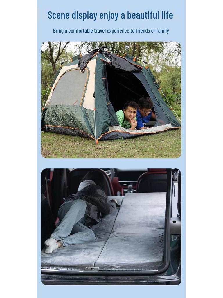 BYD Tang SUV Memory Foam Portable Car Mattress - Rear Travel Bed for Camping