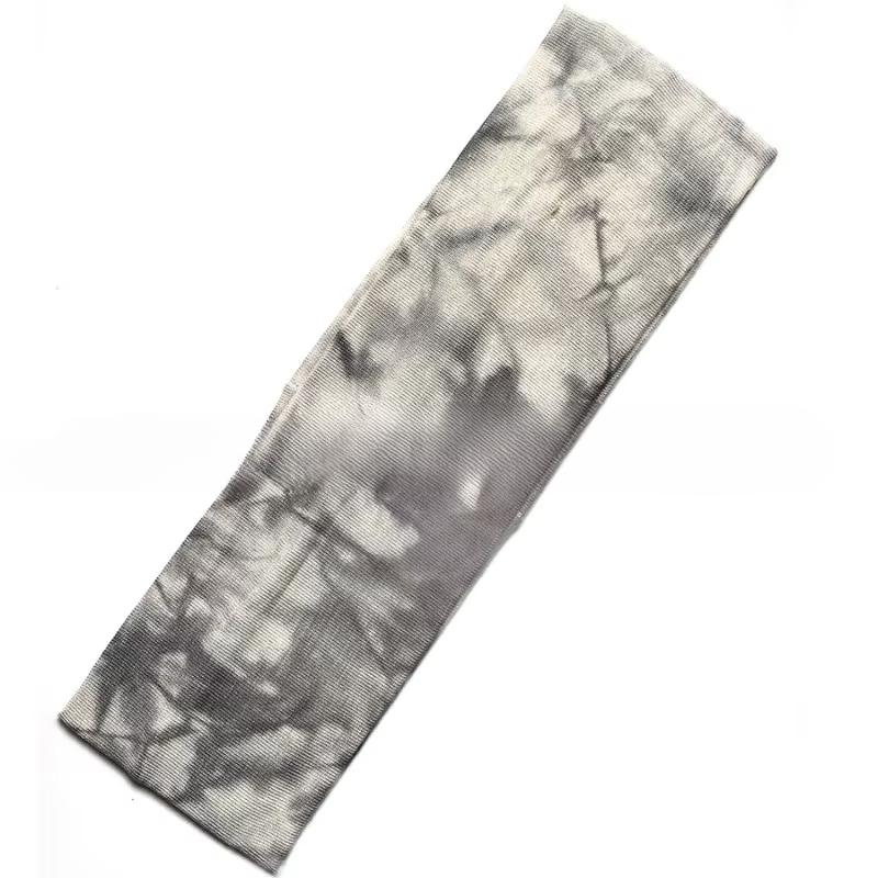 

Модная спортивная повязка на голову Tie Dye для мужчин и женщин, повязка на голову для йоги, повязка на голову для йоги, повязка на голову для бега и фитнеса, эластичный хлопковый платок